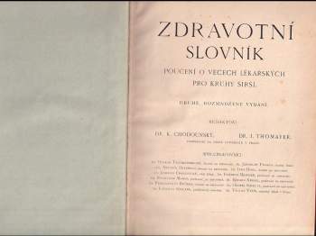 Karel Chodounský: Zdravotní slovník