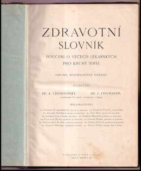 Karel Chodounský: Zdravotní slovník