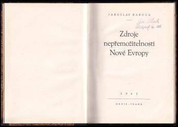 Jaroslav Babula: Zdroje nepřemožitelnosti nové Evropy