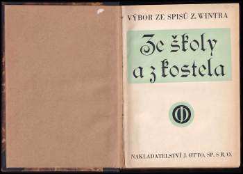 Zikmund Winter: Ze školy a z kostela