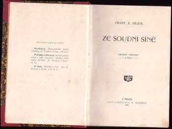 František Karel Hejda: Ze soudní síně