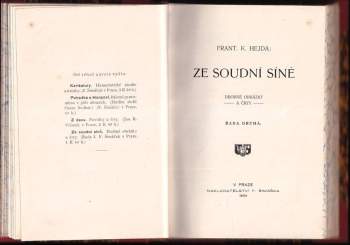 František Karel Hejda: Ze soudní síně
