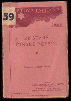 Ze staré čínské poesie