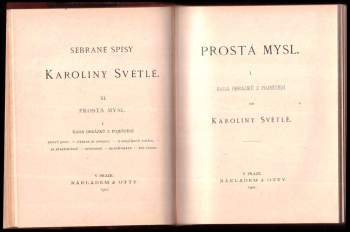 Karolina Světlá: Prostá mysl