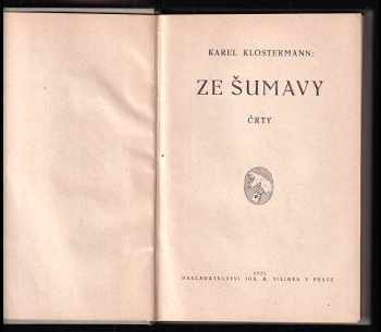 Karel Klostermann: Ze Šumavy