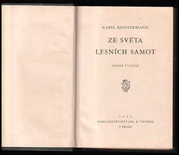 Karel Klostermann: Ze světa lesních samot