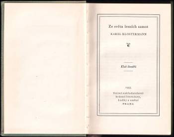 Karel Klostermann: Ze světa lesních samot