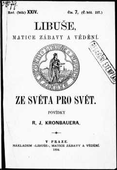 Rudolf Jaroslav Kronbauer: Ze světa pro svět