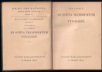 Jaroslav Veselý: Ze světa technických vynálezů