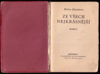 Růžena Morávková: Ze všech nejkrásnější