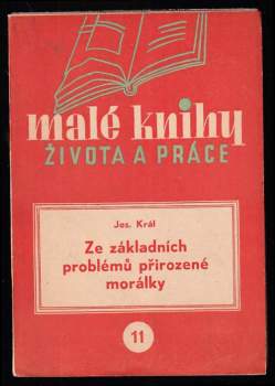 Ze základních problémů přirozené morálky