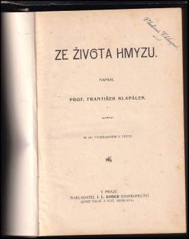 František Klapálek: Ze života hmyzu