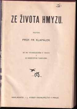 František Klapálek: Ze života hmyzu