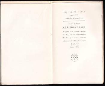 Karel Čapek: Ze života hmyzu