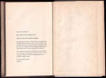 Karel Čapek: Ze života hmyzu