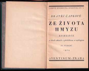 Karel Čapek: Ze života hmyzu