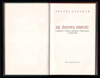 Karel Čapek: Ze života hmyzu