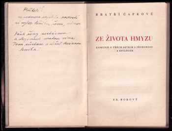 Karel Čapek: Ze života hmyzu