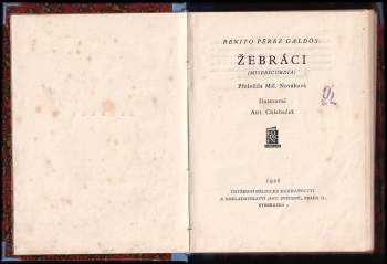 Benito Pérez Galdós: Žebráci