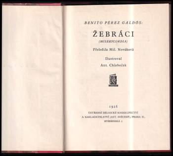 Benito Pérez Galdós: Žebráci