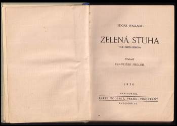 Edgar Wallace: Zelená stuha
