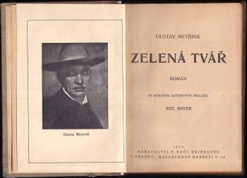 Gustav Meyrink: Zelená tvář