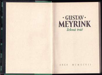 Gustav Meyrink: Zelená tvář
