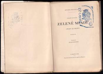 Jean Giono: Zelené mládí