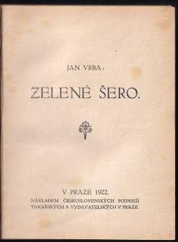 Jan Vrba: Zelené šero