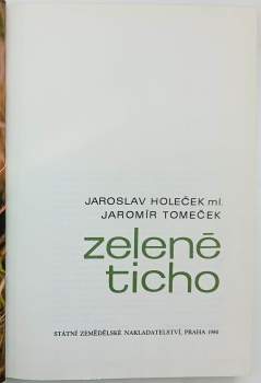 Jaromír Tomeček: Zelené ticho