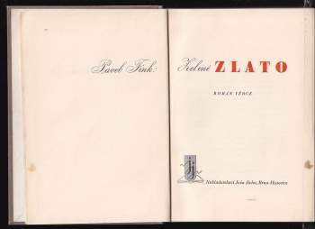 Pavel Fink: Zelené zlato