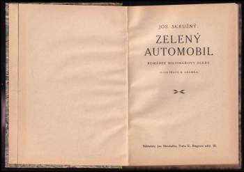 Josef Skružný: Zelený automobil