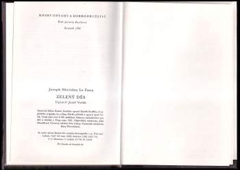 Joseph Sheridan Le Fanu: Zelený děs