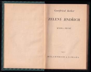 Gottfried Keller: Zelený Jindřich