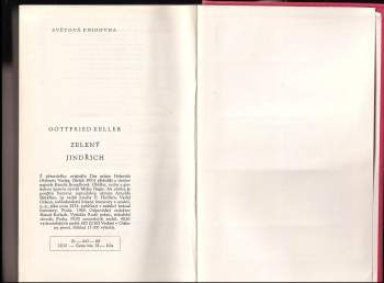 Gottfried Keller: Zelený Jindřich