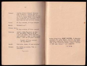 Arthur Schnitzler: Zelený papoušek