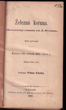 Josef Svátek: Železná koruna