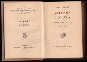 Josef Svátek: Železná koruna