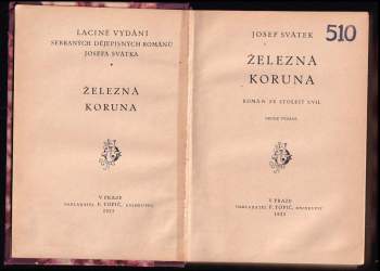 Josef Svátek: Železná koruna