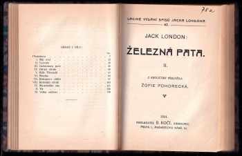 Jack London: Železná pata I. + II. díl + Necita