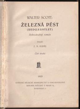 Walter Scott: Železná pěst /Redgauntlet