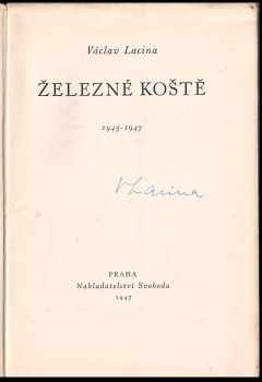 Václav Lacina: Železné koště