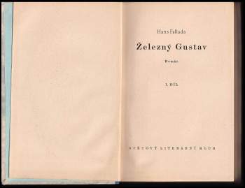Hans Fallada: Železný Gustav