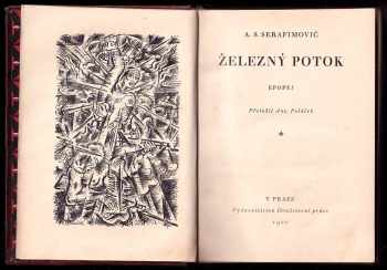 Aleksandr Serafimovič Serafimovič: Železný potok - epopej - INDIVIDUÁLNÍ CELOKOŽENÁ VAZBA