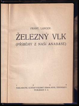 František Langer: Železný vlk