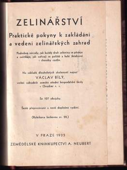 Václav Bílý: Zelinářství
