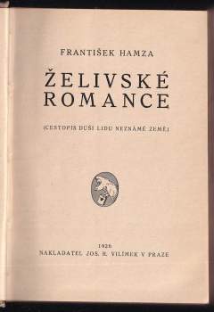 František Hamza: Želivské romance