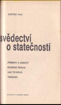 Ota B Kraus: Země bez Boha + Svědectví o statečnosti V JEDNOM SVAZKU