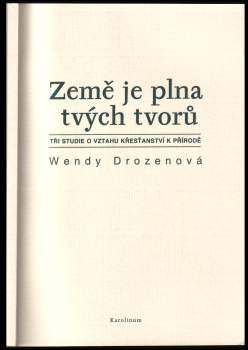 Země je plna tvých tvorů