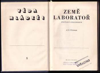 Aleksandr Jevgen'jevič Fersman: Země laboratoř